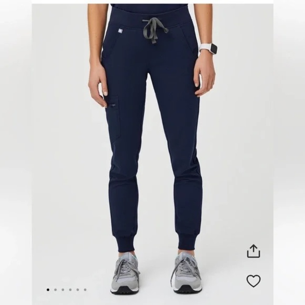 Figs Navy Jogger Zamora scrub pantswith Drawstring Waist